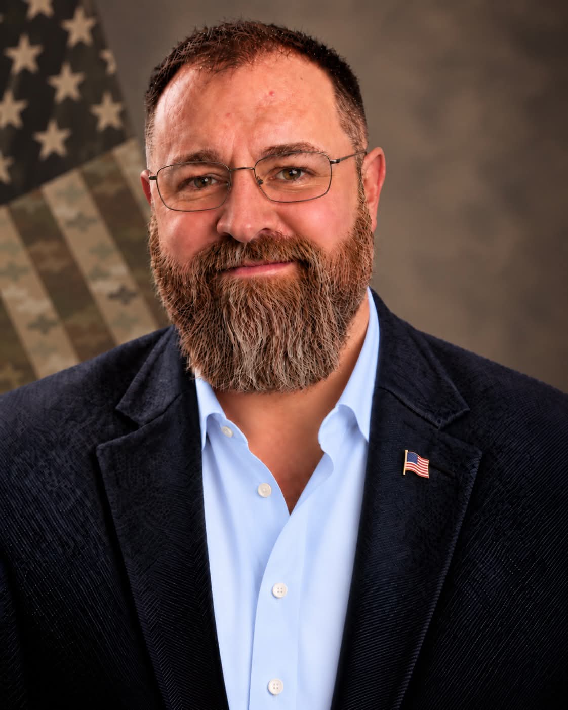Professional portrait of Rob Winner, Air Force veteran and tactical-equipment professional